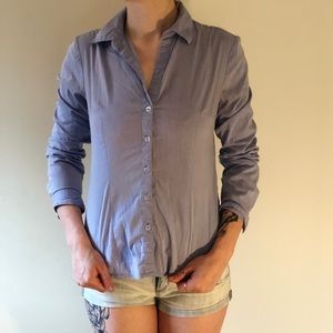 Light blue button down